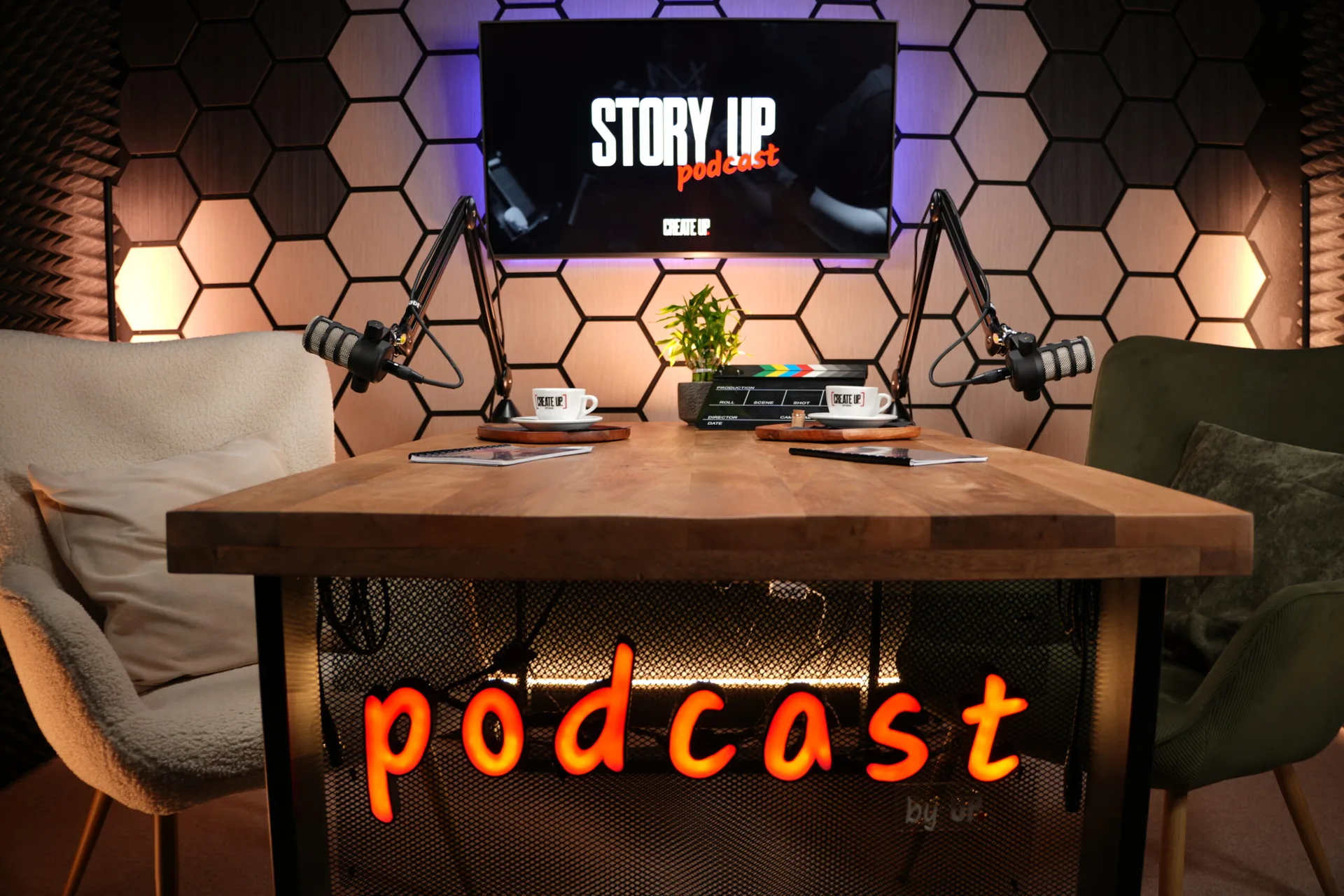Hlavné podcast štúdio CREATE UP Prešov